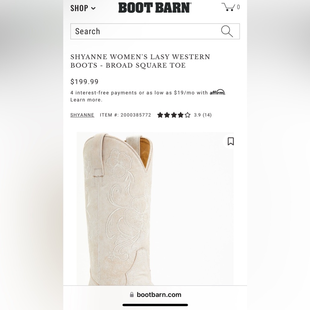 White cowgirl boots, completely new